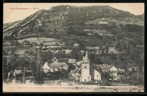 AK Camous, Vue Generale au dessus Carrieresde Marbre