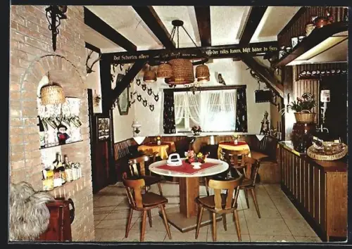 AK Borstel / Bispingen, Restaurant Lönsklause, Inh. Familie Jacob, Interieur