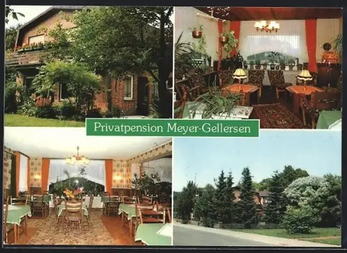 AK Bispingen-Behringen, Privatpension Meyer-Gellersen, Widukindstrasse 5, Innenansichten