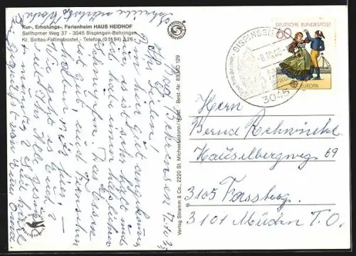 AK Bispingen-Behringen, Ferienheim Haus Heidhof, Sellhorner Weg 37