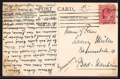 AK London, Ludgate Circus, shewing St. Paul`s