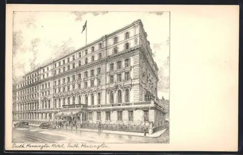 Künstler-AK South Kensington, South Kensington Hotel