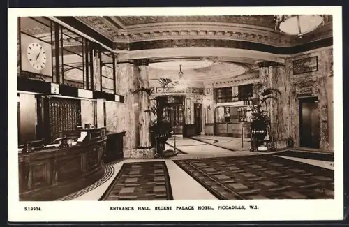 AK London, Palace Hotel, entrance hall, Piccadilly, W.1