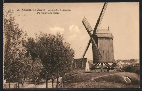 AK Knocke-Le-Zoute, Le moulin historique