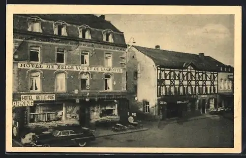 AK Han sur Lesse, Hotel de Belle Vue et Bureau des tickets de la Grotte