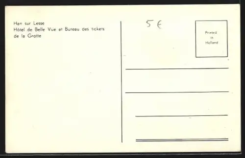 AK Han sur Lesse, Hotel de Belle Vue et Bureau des tickets de la Grotte
