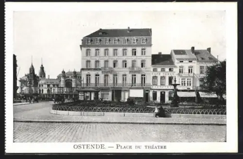 AK Ostende, Place du Theatre