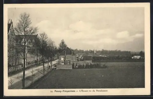 AK Passy-Froyennes, L`Escaut vu du Pensionnat