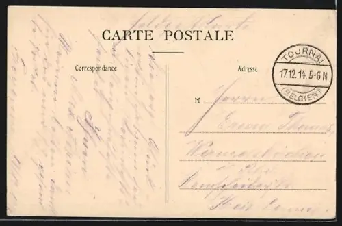 AK Passy-Froyennes, L`Escaut vu du Pensionnat