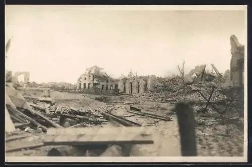 AK Westende, Zerstörte Ortspartie