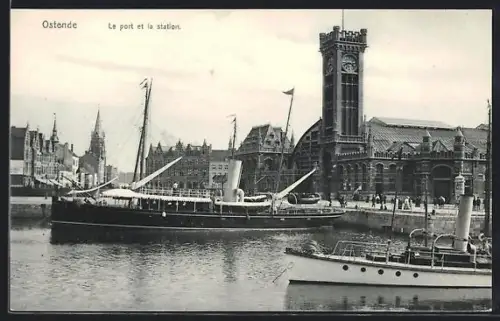 AK Ostende, Le port et la station