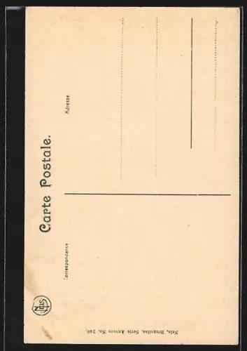 AK Anvers, Vue sur l`escaut, voilier