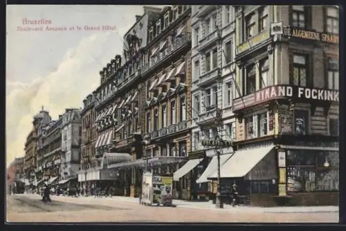 AK Bruxelles, Boulevard Anspach et le Grand Hôtel