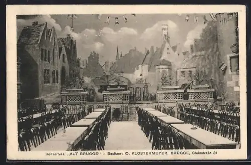 AK Brügge, Konzertsaal Alt Brügge in der Steinstrasse 81, Bes. O. Klostermeyer