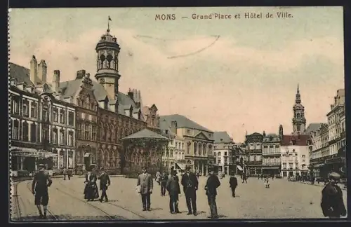 AK Mons, Grand`Place et Hôtel de Ville
