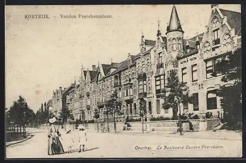 AK Kortrijk / Courtrai, Vanden Peereboomlaan, Le Boulevard Vanden Peereboom