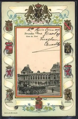 Präge-AK Bruxelles, Gare du Nord