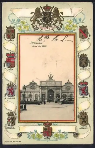 Präge-AK Bruxelles, Gare du Midi