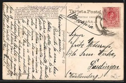 AK Barcelona, Capitania General de Cataluna