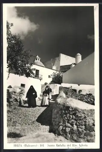 AK Ibiza /Baleares, Santa eulalia del Rio Iglesia