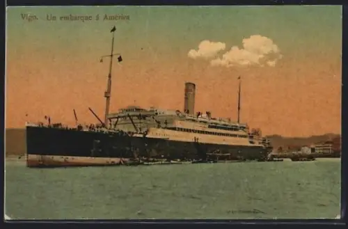 AK Vigo, Un embarque á América