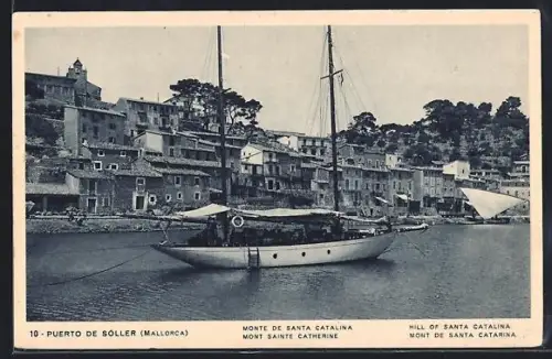 AK Soller /Mallorce, El Puerto, Monte de Santa Catalina