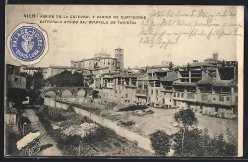 AK Vich, Ábside de la atedral y Barrio de Curtidores