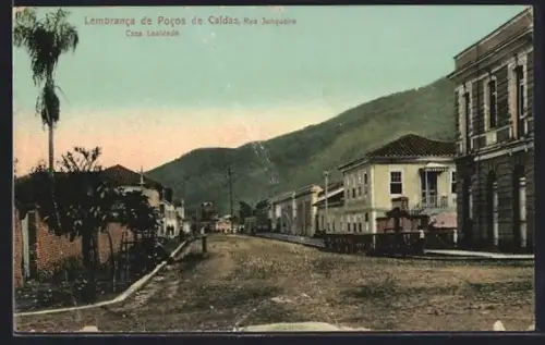AK Pocos de Caldas, Lembranca de Pocos de Caldas, Rua Junqueira, Casa Lealdade