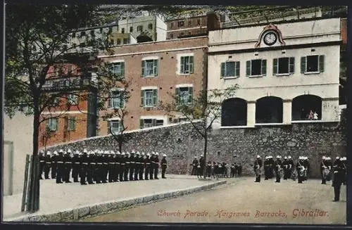 AK Gibraltar, Church Parade, Hargraves Barracks