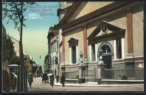 AK Gibraltar, Entrance to the Roman Catholic Church