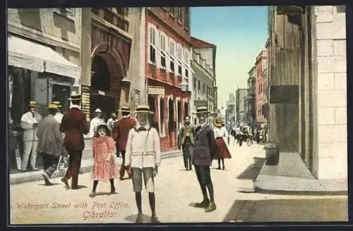 AK Gibraltar, Waterport Street with Post Office