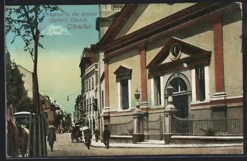 AK Gibraltar, Entrance to the Roman Catholic Church