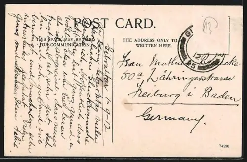 AK Gibraltar, Entrance to Moorish Castle