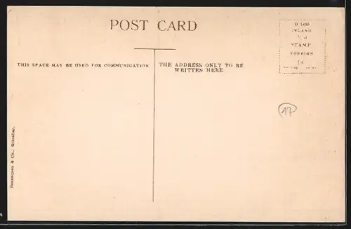 AK Gibraltar, Gunners Parade with H.M. the lateQueens Victoria`s Monument