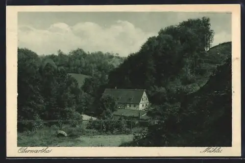 AK Oberwartha, Blick zur Mühle