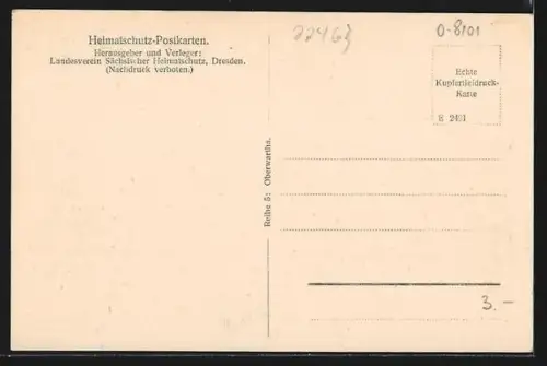 AK Oberwartha, Blick zur Mühle