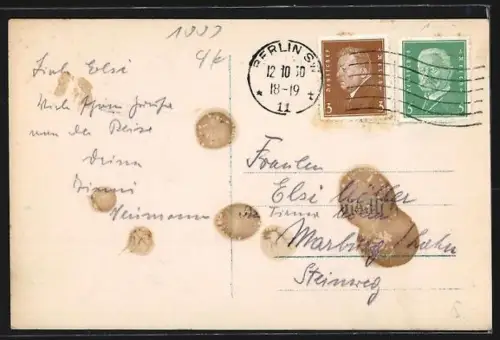 AK Berlin, Mühlendammbrücke und Sparkasse