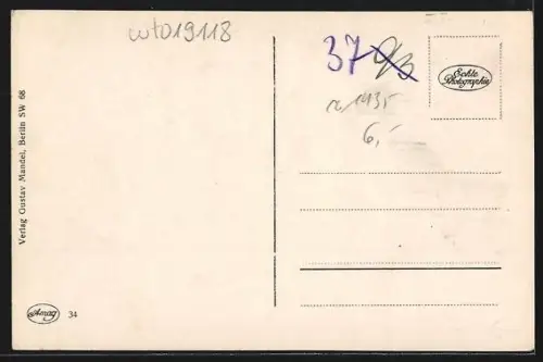 AK Berlin-Charlottenburg, Funkturm bei Nacht