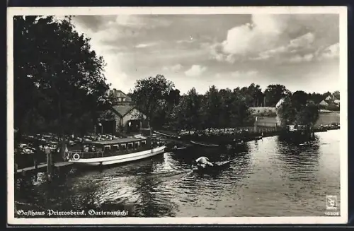 AK Prieros /Mark, Gasthaus Prierosbrück, Inh. Wilhelm Roschinski