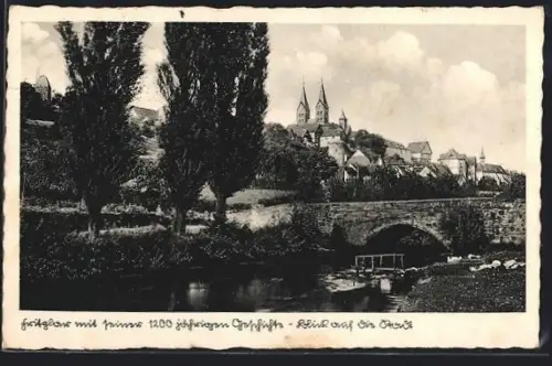 AK Fritzlar, Blick auf die Stadt