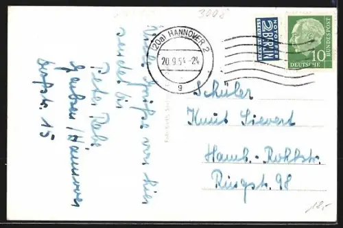 AK Garbsen, Kanalübergang ü. d. Leine, Garbsener See, Kriegerdenkmal, Hauptstrasse