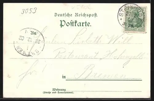 Lithographie Wilhelmstein /Steinhuder Meer, Segelboote bei Sonnenuntergang