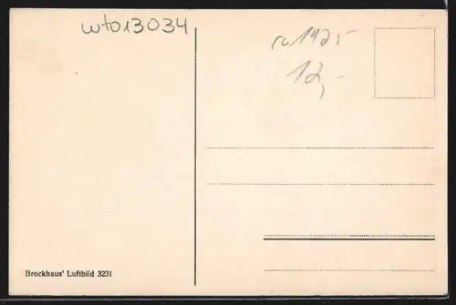 AK Egeln, Ortsansicht vom Flugzeug aus