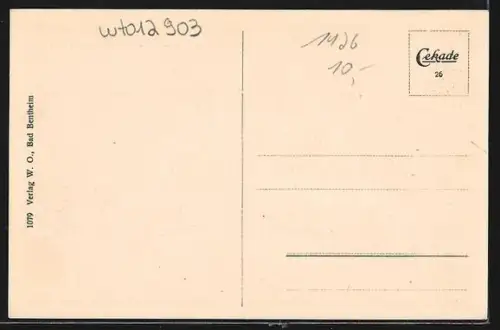 AK Bad Bentheim, Badehaus mit dem neuen Logierhaus