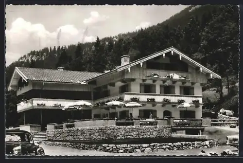 AK Rottach-Egern, Gasthof Moni Alm, Inh. F. u. M. Nachmann