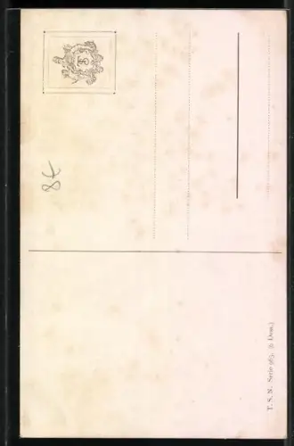 AK Grüner Papagei sitzt auf einer Vogelschaukel