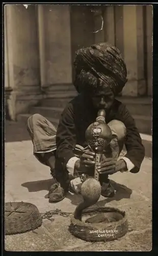 AK Bengale Cobra Charmer, indischer Schlangebeschwörer