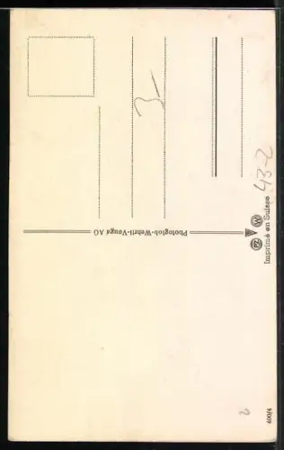 AK Mann im Badeanzug wird gestochen