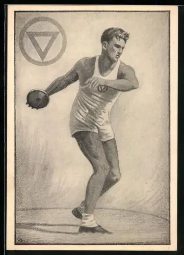 AK Leichtathlet beim Diskuswurf