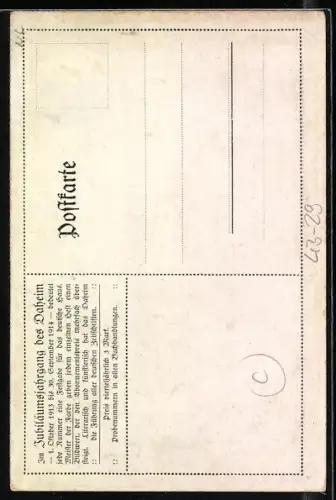 AK Im Jubiläumsjahrgang der Zeitung Daheim, 1.10.1913 - 30.9.1914, Frauen schmücken mit Blumen